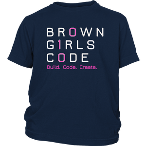 Brown Girls Code- BCC YOUTH Tee (Pink 010)