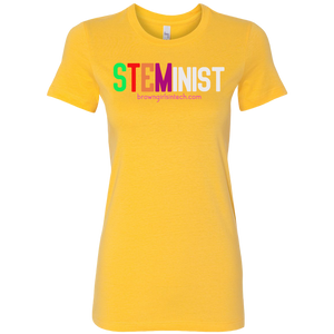 "STEMinist" Fitted Tee in Colors