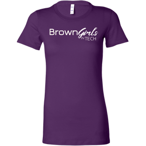 "Brown Girls In Tech 3.0" Fitted Tee