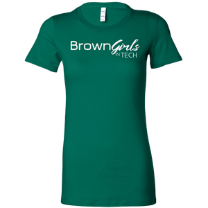 "Brown Girls In Tech 3.0" Fitted Tee