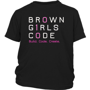 Brown Girls Code- BCC YOUTH Tee (Pink 010)