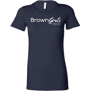 "Brown Girls In Tech 3.0" Fitted Tee